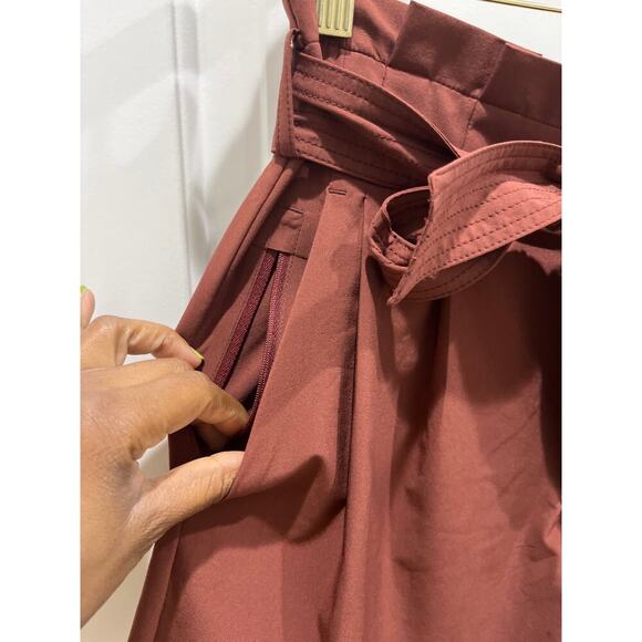 ATHLETA Women’s Skyline II High Waisted Belted Shorts, Adirondack Brown Sz 4 - Picture 5 of 6